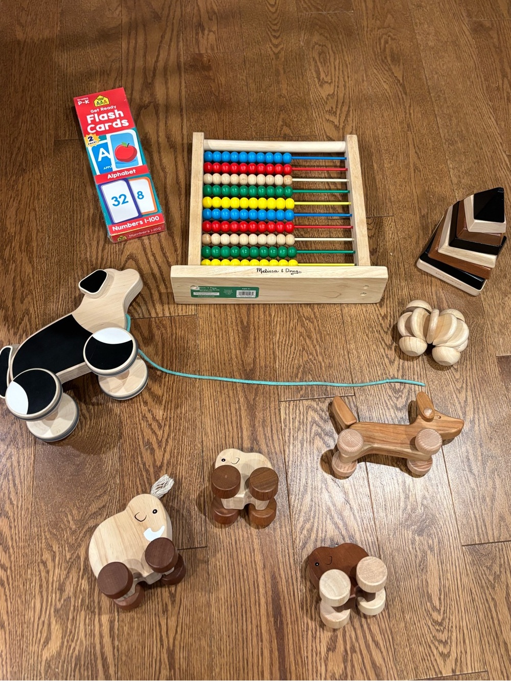 Melissa & Doug Wooden Abacus kids wooden toy bundle